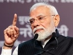 Prime Minister Narendra Modi addresses centenary celebrations of Shri Ram College of Commerce (SRCC), in New Delhi on Saturday. 