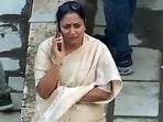 Delhi Chief Minister Rekha Gupta at the Satya Niketan PG building collapse site, in New Delhi on Sunday. 