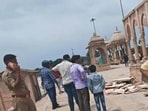 District magistrate Deepak Meena ordered an inquiry into the allegations and a technical inspection of the structure. (HT)