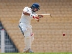East Zone's captain Ishan Kishan plays a shot on day 1 of the Duleep Trophy 2026-27 final cricket match between South Zone and East Zone