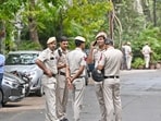 According to police, the victim and the two men were initially standing together.