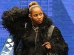 Taylor Townsend, of the United States, arrives for her match against Aryna Sabalenka, of Belarus, during the fourth round of the U.S. Open tennis championships Sunday, Sept. 6, 2026, in New York. (AP Photo/Heather Khalifa)