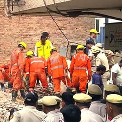 At least seven students were rescued from under the rubble.