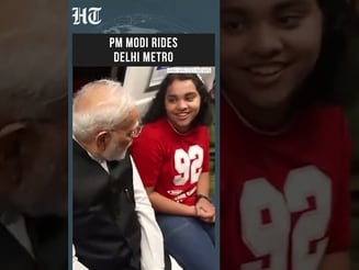 WATCH: PM Modi Travels by Delhi Metro to SRCC for Centenary Celebrations