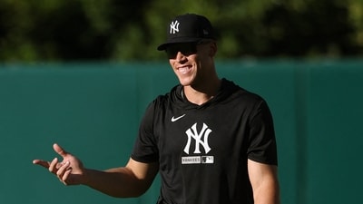 Aaron Judge appears to be making steady progress toward a return to the New York Yankees lineup. (Getty Images via AFP) Aaron Judge appears to be making steady progress toward a return to the New York Yankees lineup. (Getty Images via AFP)