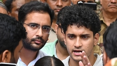 CJP co-conveners Saurav Das with Ashutosh Ranka slammed PM Modi's mention of 'Dimagi Naxal' in his address at SRCC (HT Photo)