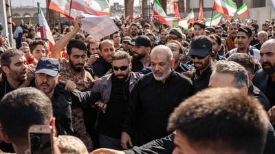 Iran is seeking to combine its forces with Hezbollah in Lebanon, Hamas, the Houthis in Yemen and pro-Iranian militias in Iraq in a single campaign, the report claims. (AFP)