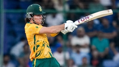 Dewald Brevis played an important innings too. (PTI) Dewald Brevis played an important innings too. (PTI)