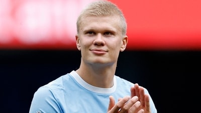 Erling Haaland scored his 300th goal. (Action Images via Reuters)
