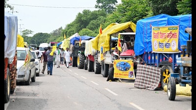 The Punjab government on Sunday agreed to the demands of protesting farm unions who have been demonstrating under the Samyukt Kisan Morcha umbrella for the past six days on the outskirts of Chandigarh. (File)