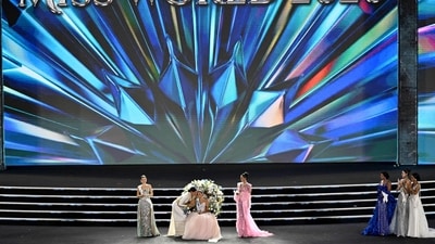 Joheirry Mola Dominguez of the Dominican Republic is congratulated by Thailand's Opal Suchata Chuangsri, Miss World 2025, after winning the 75th Anniversary Miss World 2026 pageant at the 2 April Square in Nha Trang , Khanh Hoa Province, on September 5, 2026. (Photo by Nhac NGUYEN / AFP) (AFP) Joheirry Mola Dominguez of the Dominican Republic is congratulated by Thailand's Opal Suchata Chuangsri, Miss World 2025, after winning the 75th Anniversary Miss World 2026 pageant at the 2 April Square in Nha Trang , Khanh Hoa Province, on September 5, 2026. (Photo by Nhac NGUYEN / AFP) (AFP)