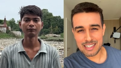 Bittu Tabahi responded to Dhruv Rathee’s criticism of his meeting with Madhya Pradesh CM Mohan Yadav, calling it a civic sense issue. (Instagram) Bittu Tabahi responded to Dhruv Rathee’s criticism of his meeting with Madhya Pradesh CM Mohan Yadav, calling it a civic sense issue. (Instagram)
