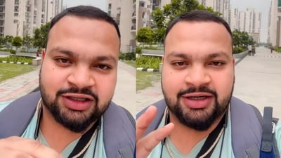 A Noida man shared his take on city life, saying high rents often left people with little room to save. (Instagram/liveakhand) A Noida man shared his take on city life, saying high rents often left people with little room to save. (Instagram/liveakhand)
