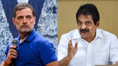 “Nobody should create any such confusion. Rahul Gandhi will be the face of the INDIA alliance,” Venugopal said. (HT Photo: Sanchit Khanna/ PTI)