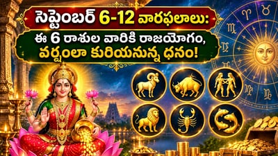సెప్టెంబర్ 6-12 వారఫలాలు: ఈ 6 రాశుల వారికి రాజయోగం, వర్షంలా కురియనున్న ధనం! (AI)