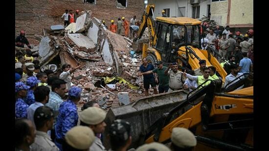 As the debris is cleared and rescue operations are mounted, foremost on the mind of Delhi’s residents would be the well-being of the young boys who were inside the building at the time of collapse. (AFP)