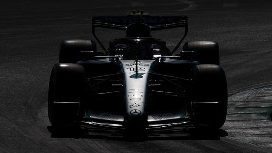 Mercedes' Andrea Kimi Antonelli during formation