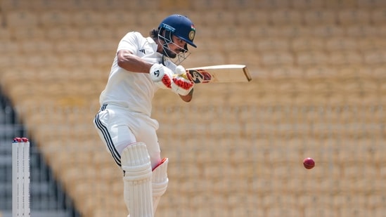 East Zone's captain Ishan Kishan plays a shot on day 1 of the Duleep Trophy 2026-27 final cricket match between South Zone and East Zone East Zone's captain Ishan Kishan plays a shot on day 1 of the Duleep Trophy 2026-27 final cricket match between South Zone and East Zone