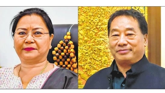 Manipur deputy chief ministers: Nemcha Kipgen and Losii Dikho (HT)