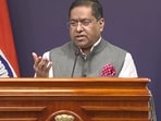 MEA spokesperson Randhir Jaiswal asked for Jammu and Kahmir, Ladakh to be shown as part of India's sovereign territory.
