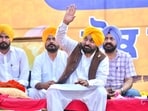 Addressing the ‘Lok Milni’ programme at Ghudda village in Bathinda, chief minister Bhagwant Mann said he had received a communication to grant assent to the name of the next chief justice, but the Union government did not wait for the Punjab CM’s response. (HT Photo)