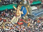 Pune police commissioner Amitesh Kumar had directed mandals to restrict sound systems to four bass and four top speakers and to not use plasma speakers and laser lights.