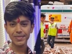 Amid the grief of losing their young son, Arpit's family made a selfless decision to donate his corneas.(Photos Credit: Special arrangement (L); PTI (R))