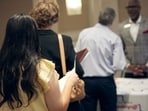 A job fair in Dallas in July.