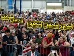 Attendees at a recent Trump rally in Michigan showed opposition to data centers.