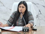 Akriti Chaudhary was detained under the stringent National Security Act (NSA) and the order of detention was passed by Noida DM Medha Roopam.(X/@MedhaRoopam)