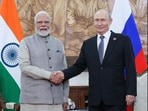 PM Modi with Russian President Vladimir Putin on the sidelines of the SCO summit in Bishkek, Kyrgyzstan
