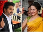 Tamil Nadu chief minister C Joseph Vijay and actor Trisha.