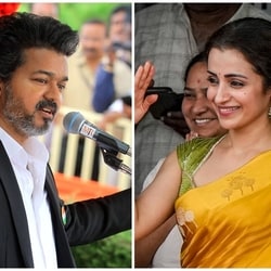 Tamil Nadu chief minister C Joseph Vijay and actor Trisha.