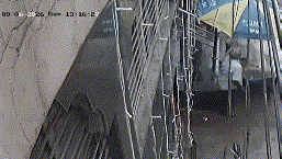 CCTV shows man’s narrow escape as Satya Niketan PG building collapsed in seconds