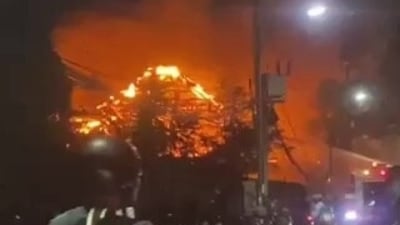 Chez Gado Gado, a popular Bali restaurant, was gutted in the fire sparked by balloons. Chez Gado Gado, a popular Bali restaurant, was gutted in the fire sparked by balloons.