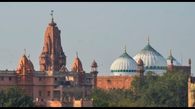 A mosque stands adjacent to the Shri Krishna Janmabhoomi. (PTI) A mosque stands adjacent to the Shri Krishna Janmabhoomi. (PTI)