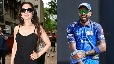 Ameesha Patel claps back at linkup rumours with Hardik Pandya. Ameesha Patel claps back at linkup rumours with Hardik Pandya.