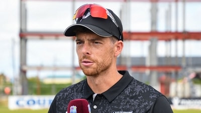 Mitchell Santner is looking forward to the full series. (AFP) Mitchell Santner is looking forward to the full series. (AFP)