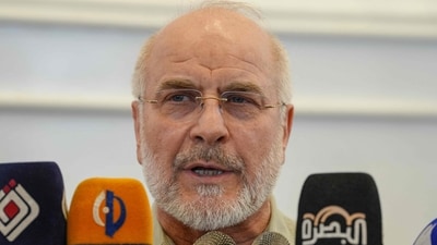 Iran's Parliament Speaker Mohammad Bagher Ghalibaf (AFP)