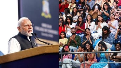 PM Narendra Modi visit SRCC on Teacher’s day as part of the college’ centenary. (Photo: PMO)