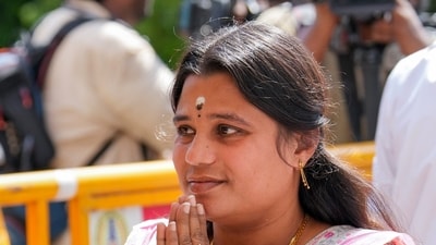 Tamil Nadu minister for social welfare and women empowerment K Jagadeeshwari was not present in the car at the time of the accident and was travelling in another vehicle, said police. (File Photo/PTI)