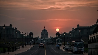 Gram it: As the sun sets behind the Rashtrapati Bhavan in Delhi, it lends a picturesque view to this popular venue amid the monsoon skies. As per the met department, the city will experience a sunny and warm day today, with a maximum temperature of around 34°C. (Photo: PTI)