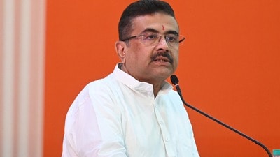 মুখ্যমন্ত্রী শুভেন্দু অধিকারী। (ফাইল ছবি, সৌজন্যে সমীর জানা/হিন্দুস্তান টাইমস)