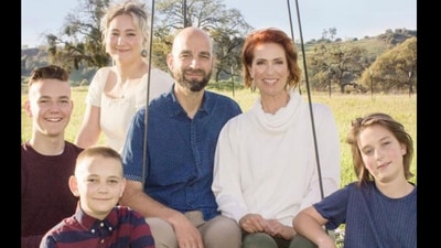 Danna Eady, 41, a flight instructor from Auberry, was killed along with her boys Pavel (lower left) and Remus (lower right) in the Fresno Plane crash (Supportnow.org)
