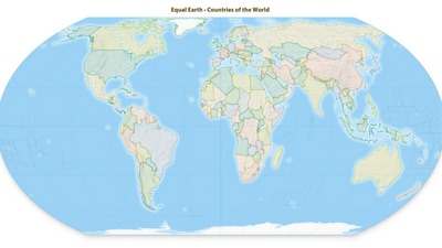 The resolution, backed by the African Union, aimed at "a more accurate representation" of continental landmasses. (Equal Earth)