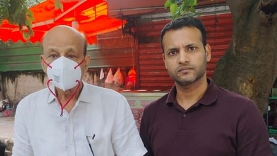 Satya Niketan PG owner Hariram Gupta, who was absconding, was held in Rajasthan. (HT Photo ) Satya Niketan PG owner Hariram Gupta, who was absconding, was held in Rajasthan. (HT Photo )