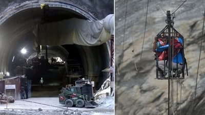 Arnold Dix, one of the key experts who helped rescue the workers trapped in the Silkyara tunnel and is now participating in rescue efforts in Nepal (ANI/AP Photo)
