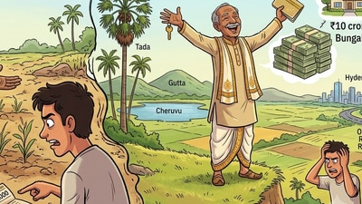 A Redditor has sought advice after claiming that his father had started spending and borrowing money in anticipation of selling around 4.5 acres of family land on the outskirts of Nizamabad, Telangana. (Picture for representational purposes only) (Gemini Generated Photo )
