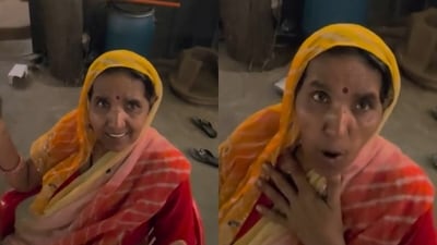 A man captured his mother’s hilarious reaction after revealing the ₹50,000 price of his Meta glasses. (Instagram/ekbillekabaap) A man captured his mother’s hilarious reaction after revealing the ₹50,000 price of his Meta glasses. (Instagram/ekbillekabaap)