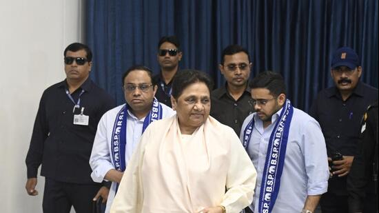 Bahujan Samaj Party chief Mayawati’s decision signals the younger brother’s increased status in the organisation. (HT FILE PHOTO)